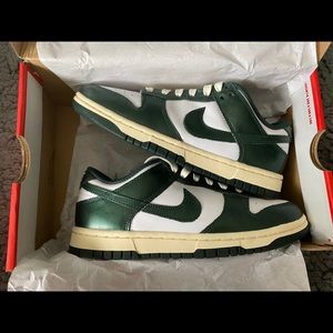 Vintage Green Nike Dunk Lows